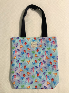 Blue birds small tote