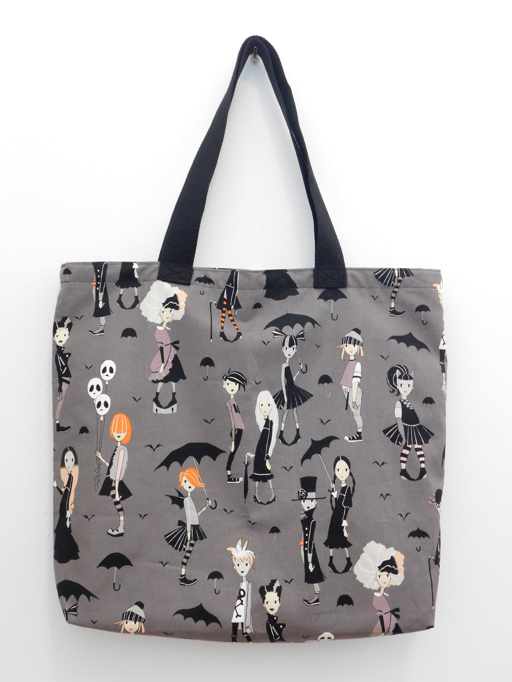 Going Goth Handmade Halloween Tote Bag